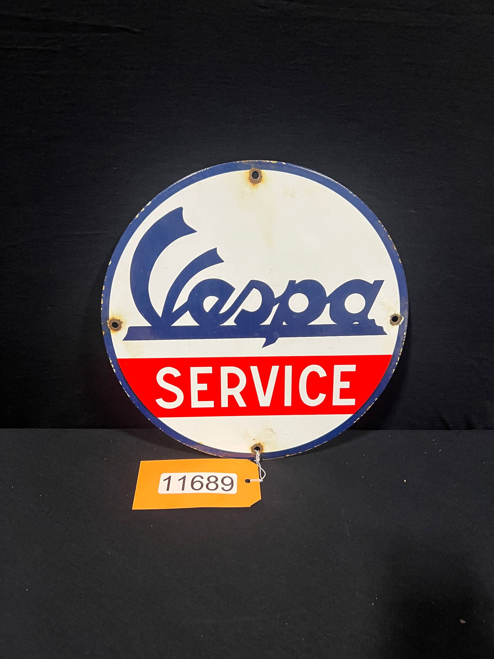 SSP Vespa reproduction pump plate sign (1 of 1)