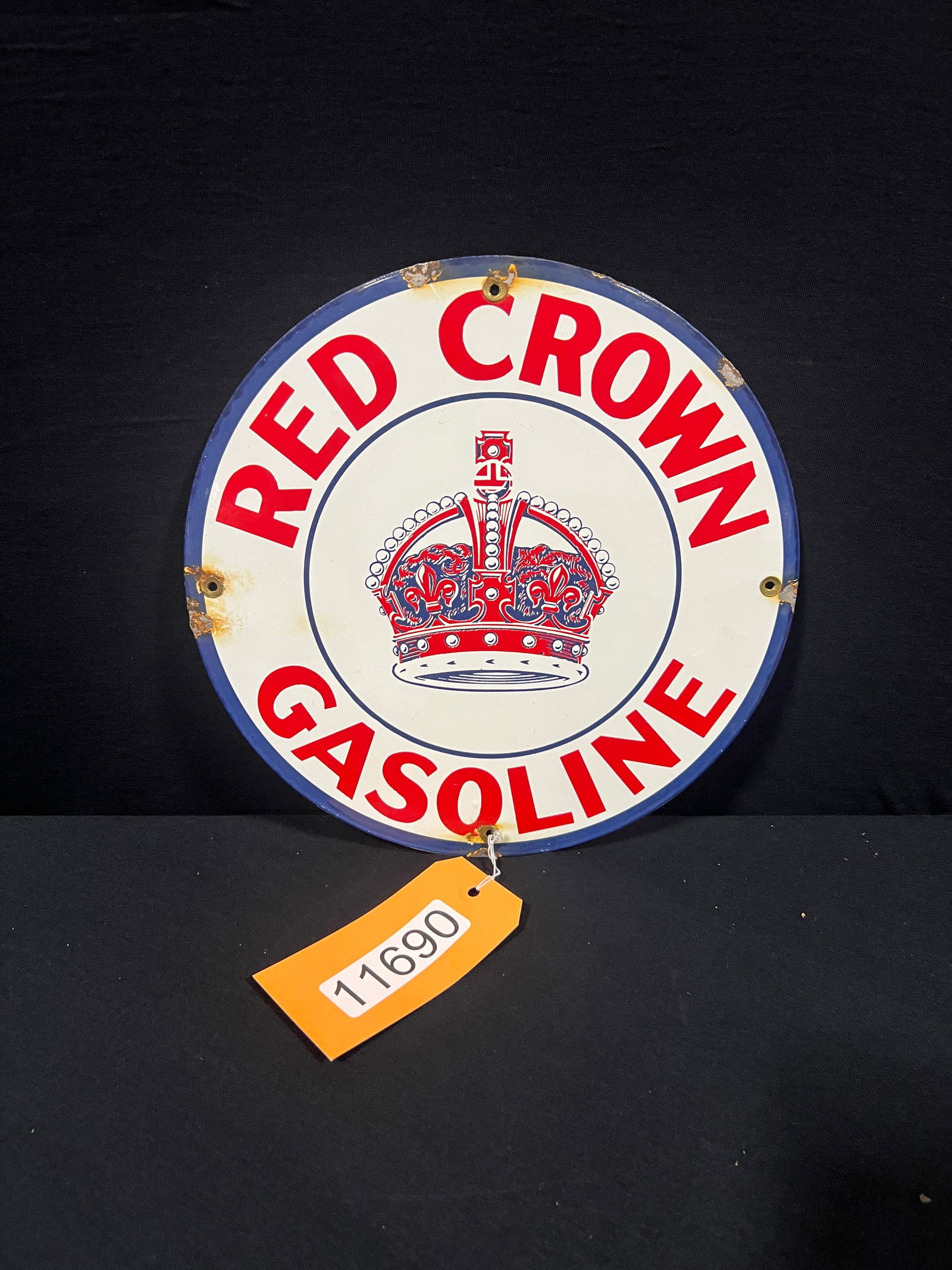 SSP Red Crown Gasoline reproduction sign (1 of 1)