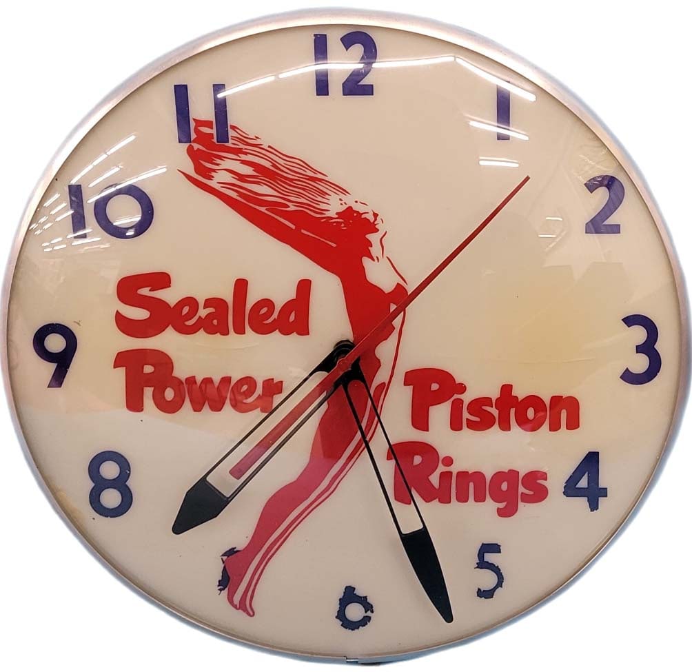 Sealed Power Piston Rings  Electric Light Up Clock (1 of 5)