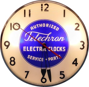 Telechron Authorized Electric Clocks Service Parts Light Up Clock