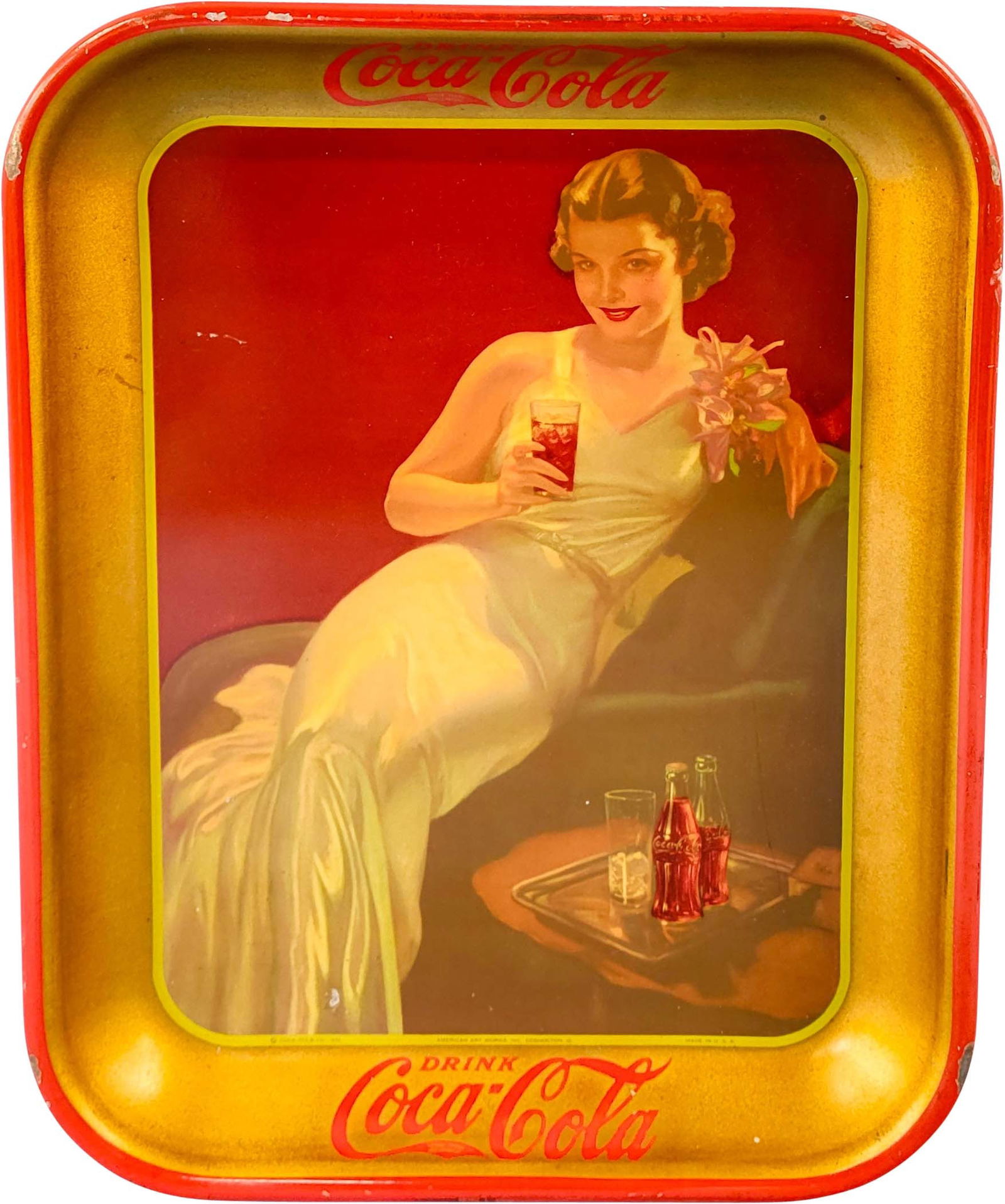1936 Drink Coca Cola Tray (1 of 4)