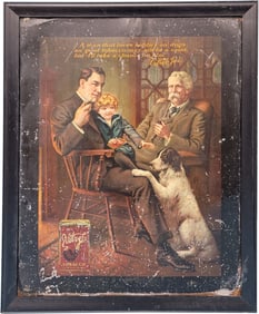 Velvet Tobacco Metal Framed Sign