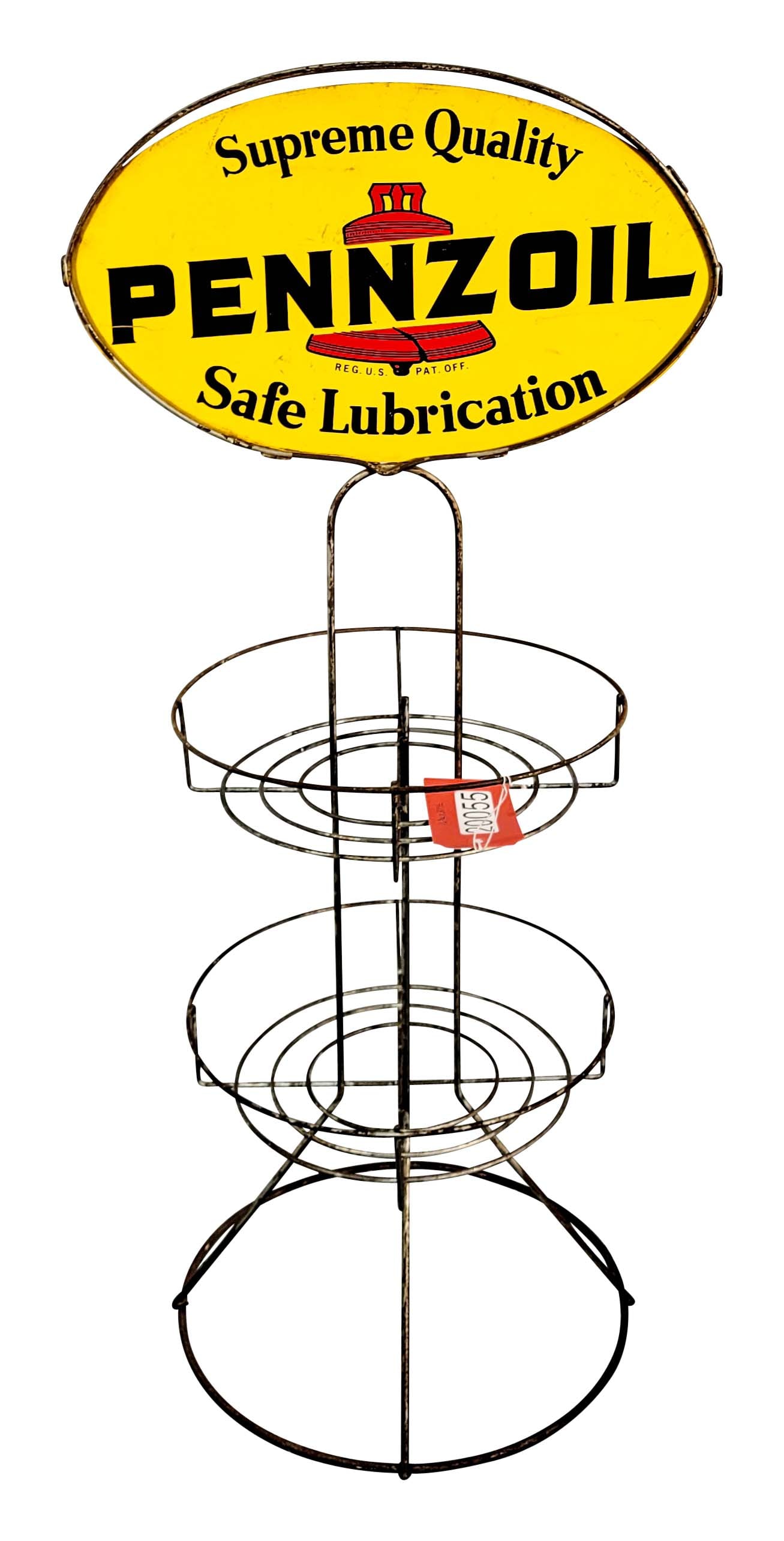 Pennzoil Supreme Quality Oil Rack With Metal Sign (1 of 2)