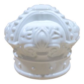 White Crown Gas Pump Globe Age Unknown