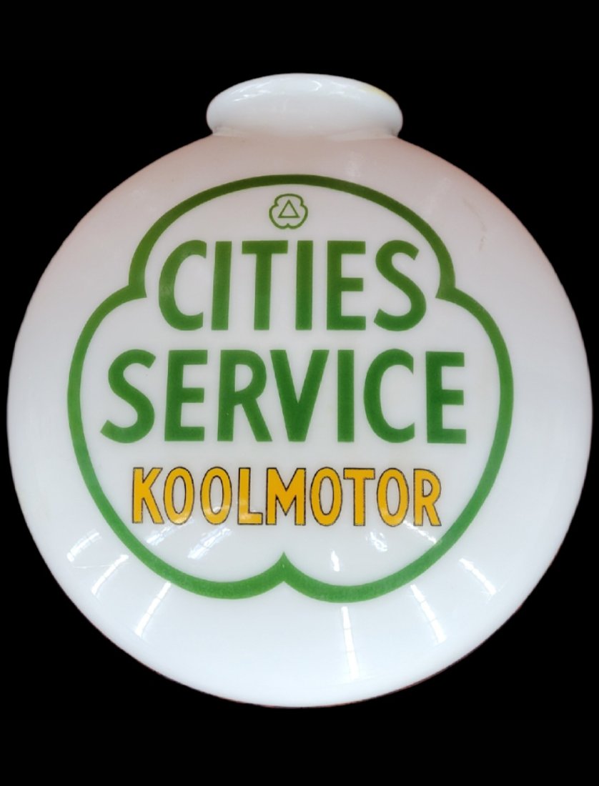 Fantasy Cities Service Koolmotor Canopy Gas Pump Station Globe (1 of 2)