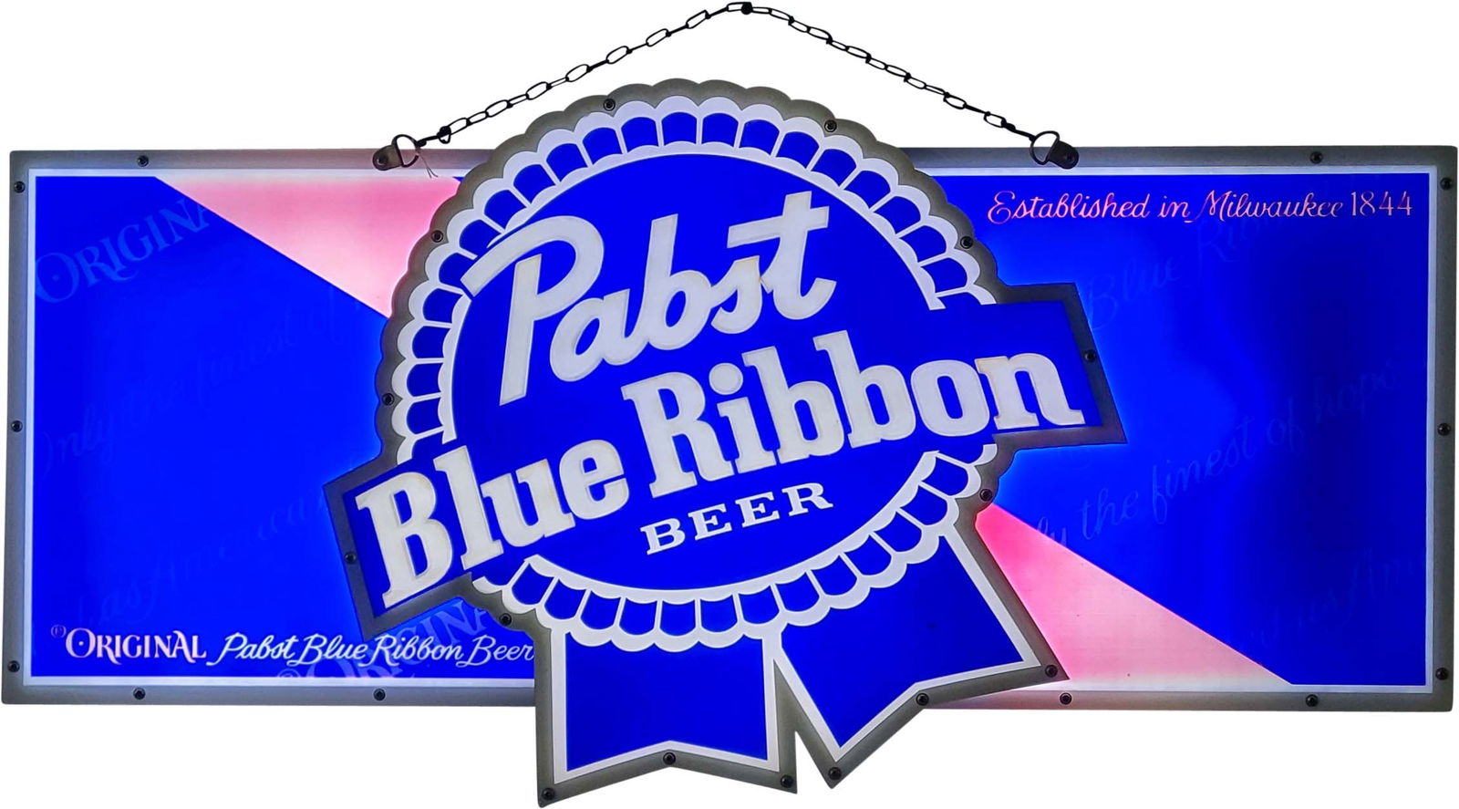 Pabst Blue Ribbon 3D Light Up Sign (1 of 2)