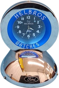Ford Helbros Watches Neon Electric Light Up Clock