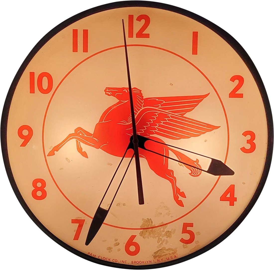 15" Pegasus Electric Light Up Pam Clock (1 of 5)