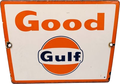 Good Gulf Porcelain Pump Plate
