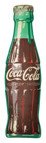Coca Cola Die Cut Bottle Metal Sign