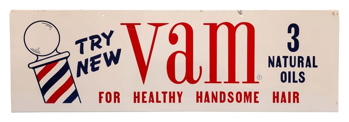 Try New Vam Double Sided Metal Display Sign
