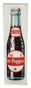 Dr Pepper Bottle 10 2 4 Single Sided Embossed Tin Sign