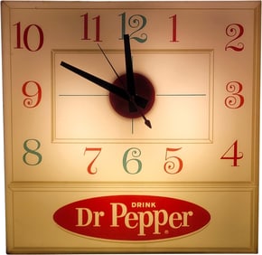 Drink Dr Pepper 15" Lighted Pam Advertising Clock