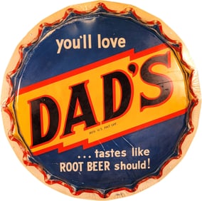 29" Dad's Bottle Cap Sign