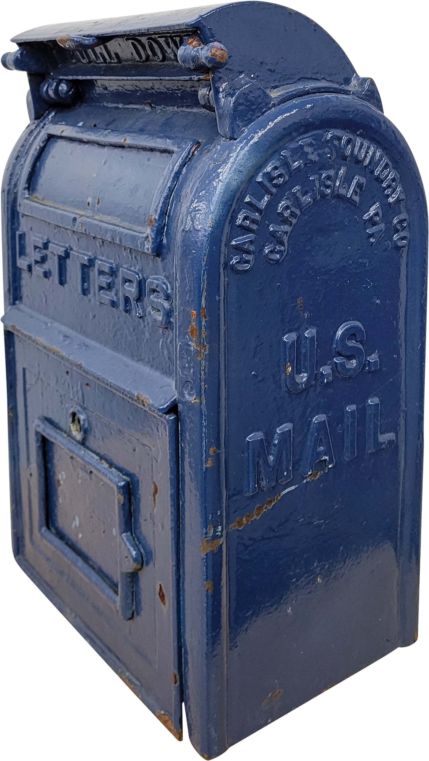 1929 Cast Iron Embossed U.S. Mailbox (1 of 4)