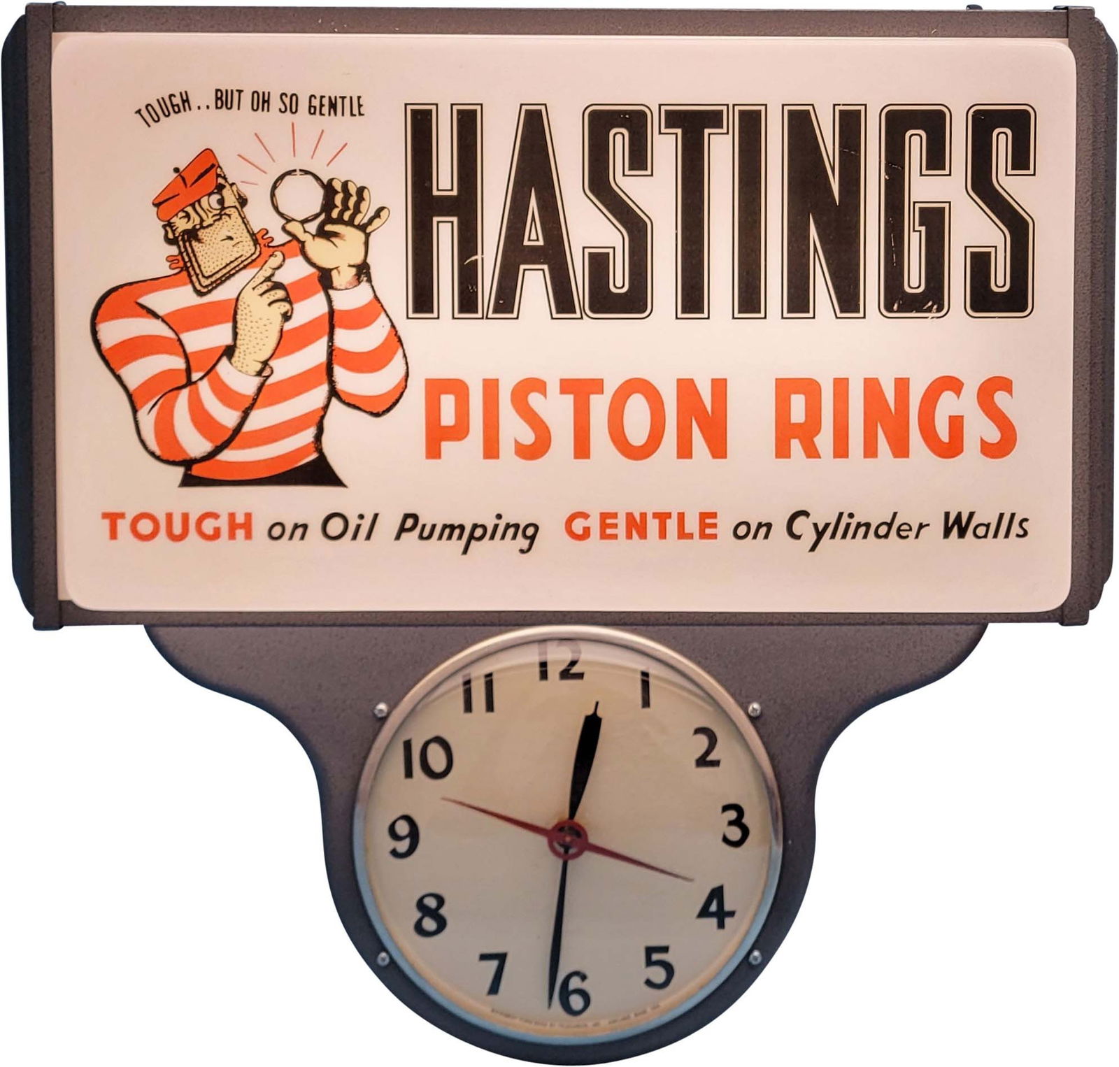 Hastings Piston Rings Electric Light Up Clock (1 of 4)