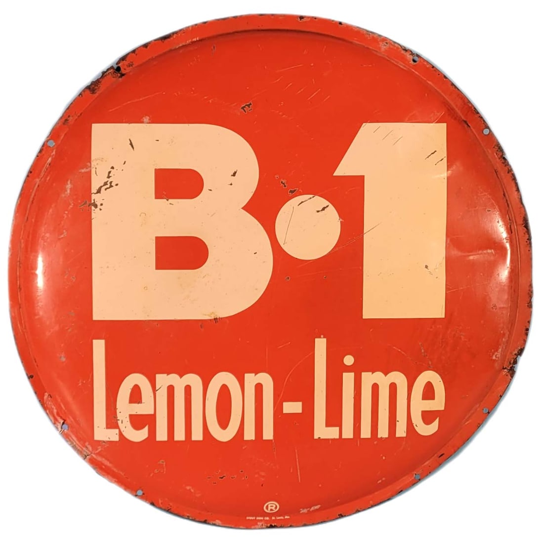 24" B-1 Lemon Lime Round Sign (1 of 3)