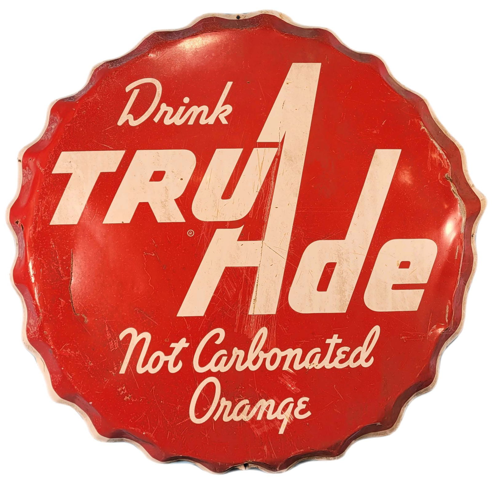 29" Drink TruAde Bottle Cap Sign (1 of 3)