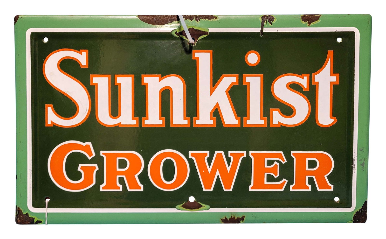 Sunkist Growers Single Sided Porcelain Sign (1 of 2)