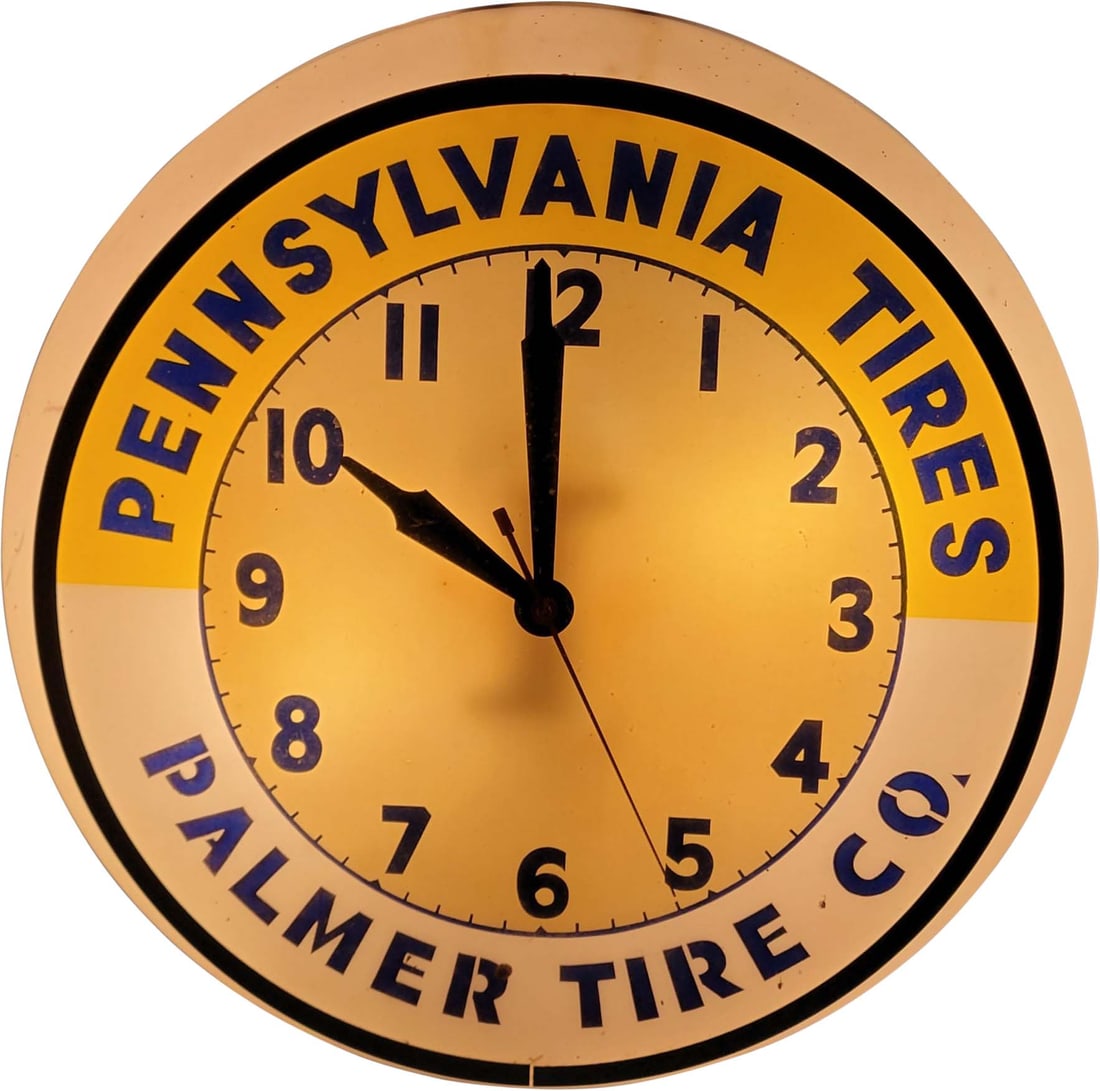 16" Pennsylvania Tires Dualite Electric Light Up Clock (1 of 3)