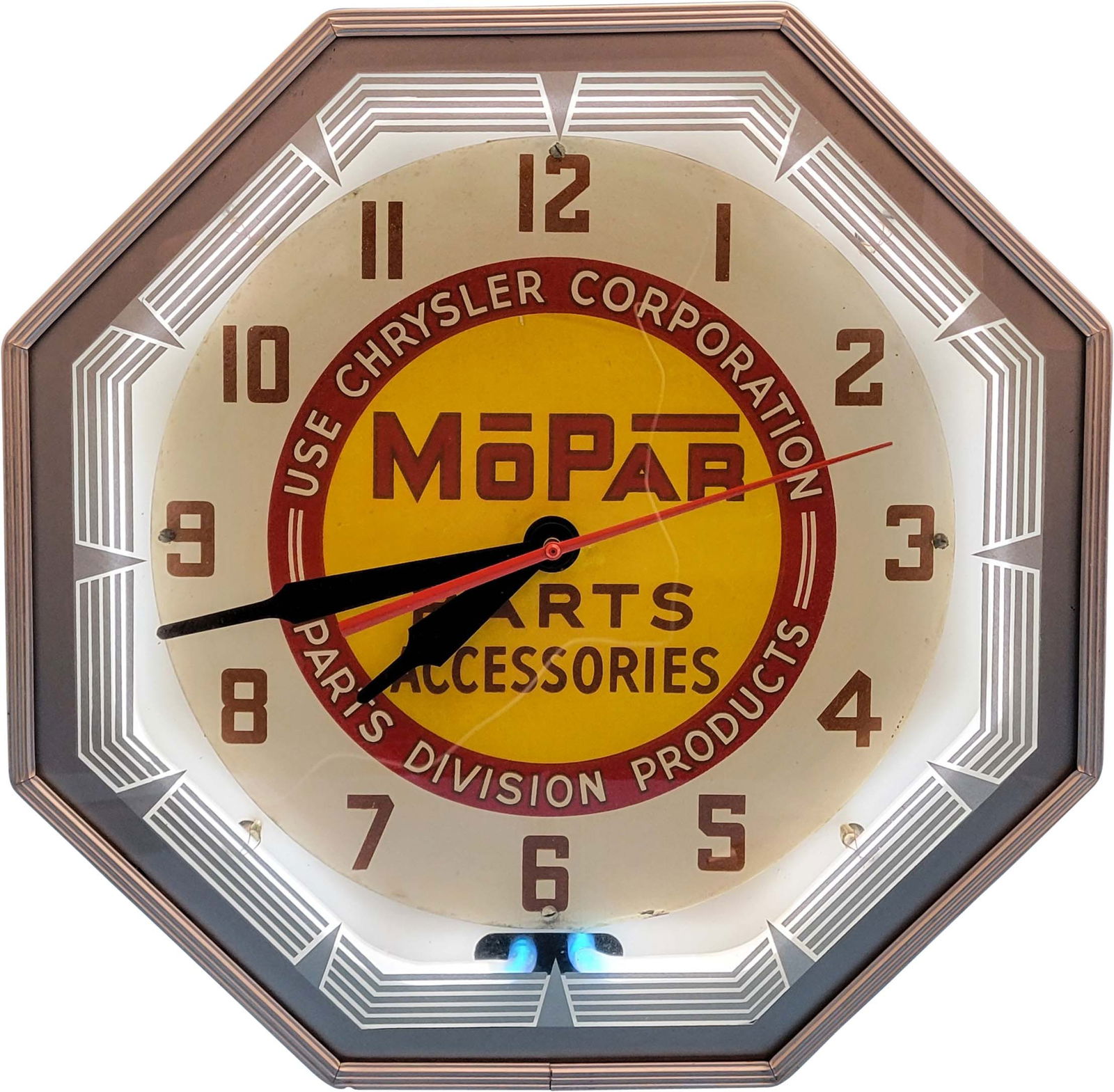 Mopar Neon Electric Light Up Clock (1 of 2)