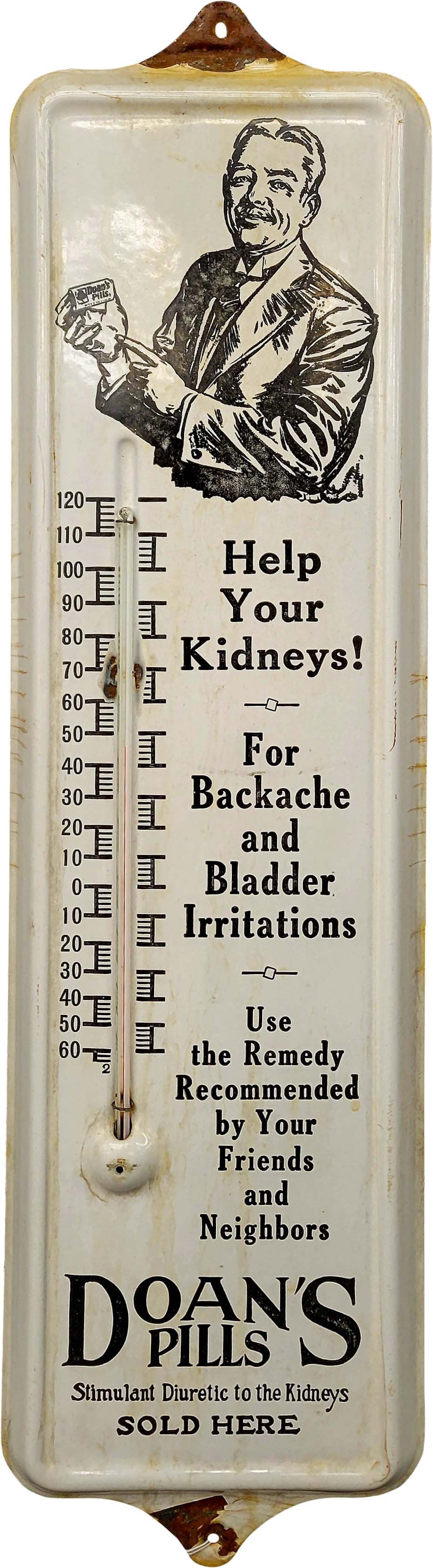 Doan's Pills Porcelain Thermometer (1 of 3)