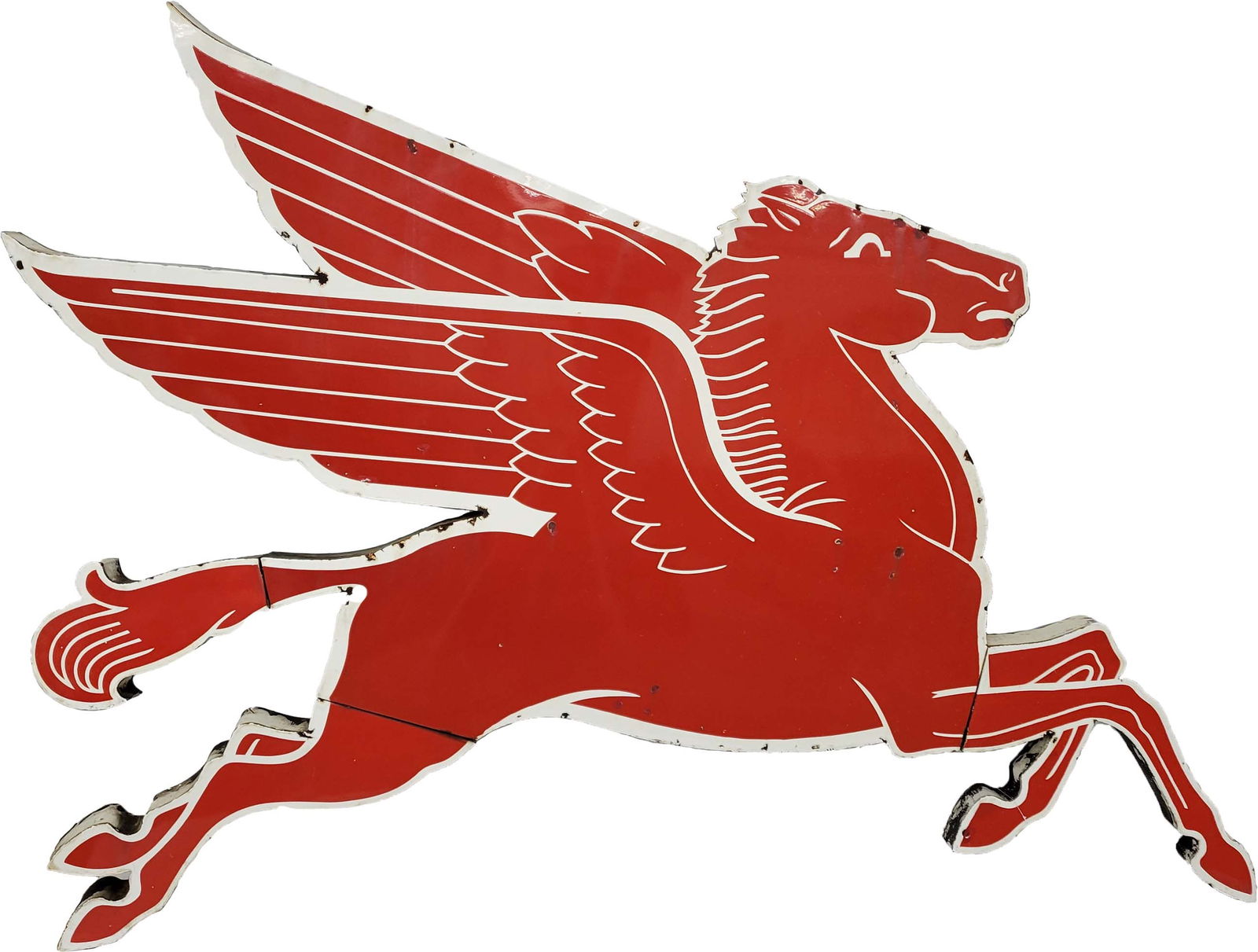 Large Porcelain Right Facing Pegasus (1 of 2)