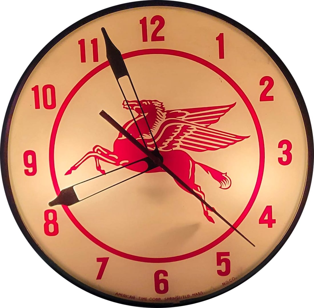 15" Pegasus Electric Light Up Clock (1 of 4)