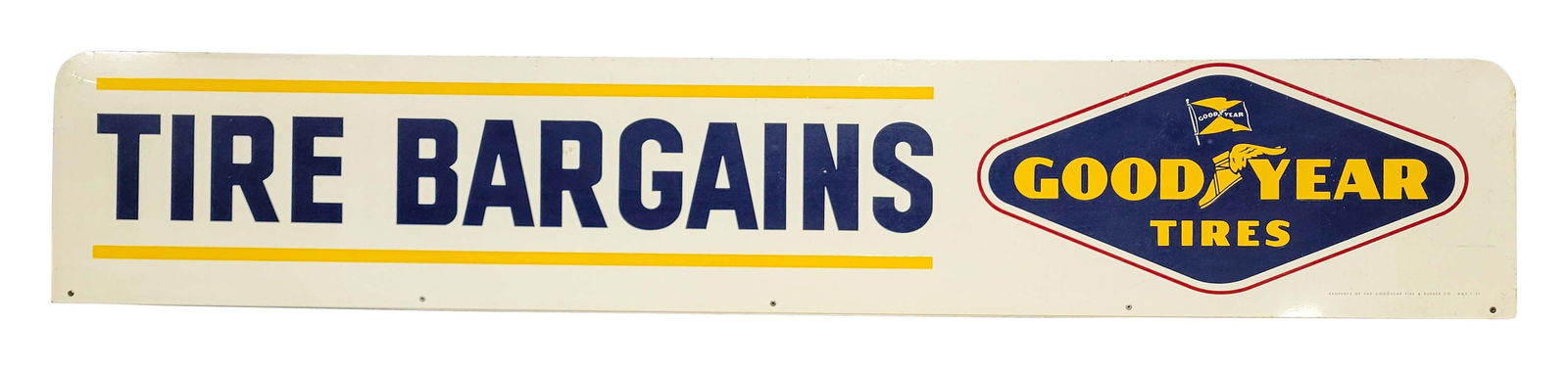 Goodyear Tires Double Sided Metal Sign (1 of 2)