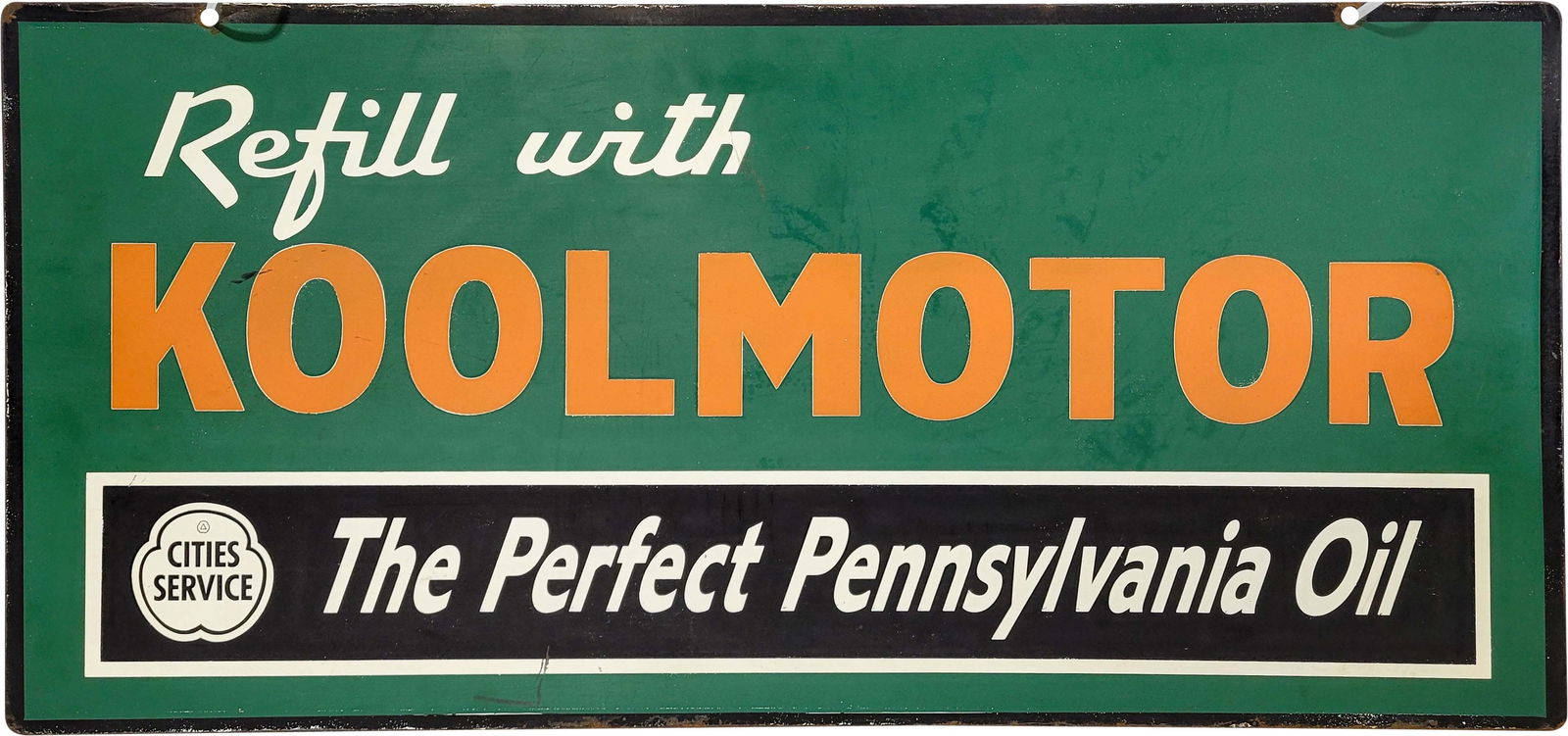 Cities Service Koolmotor Double Sided Metal Sign (1 of 2)