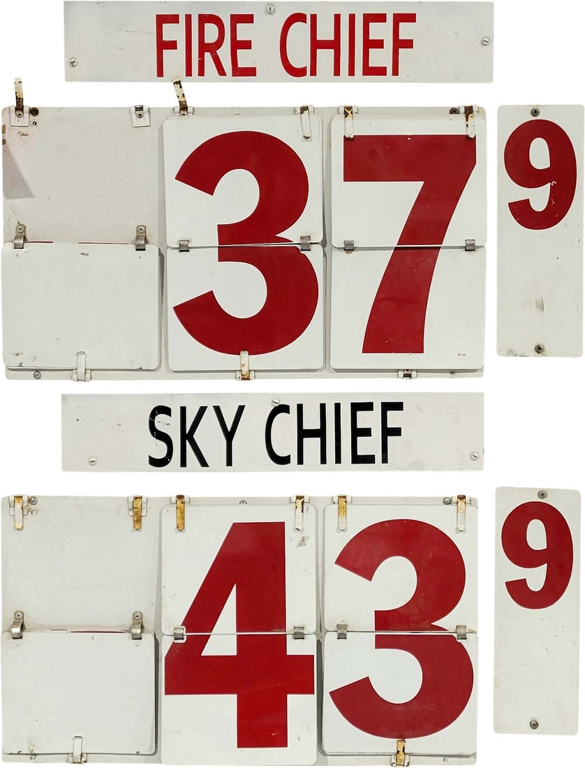 Fire Chief Sky Chief Gas Pricer Sign Stand (1 of 3)