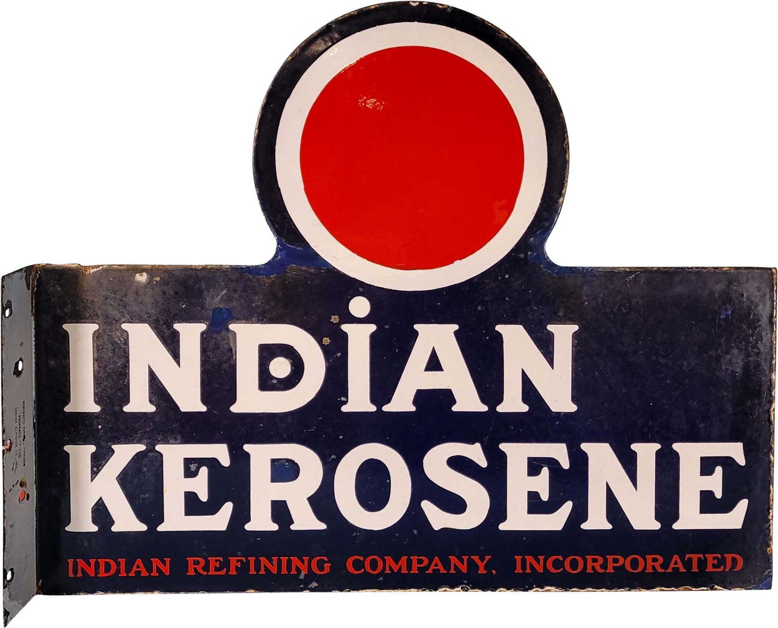 Indian Kerosene Porcelain Flange sign (1 of 3)