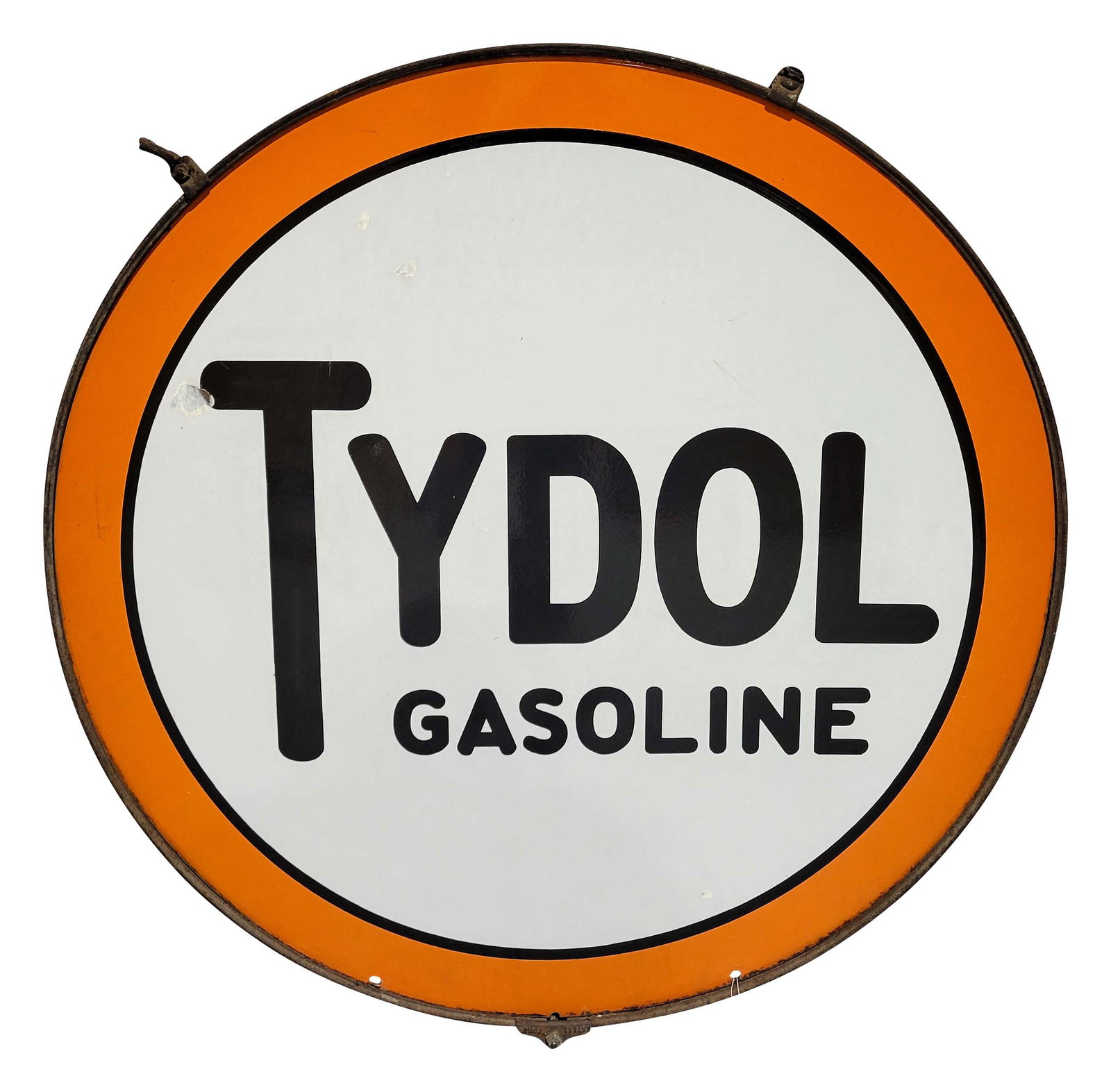 42" Tydol Gasoline Double Sided Porcelain Sign in Ring (1 of 3)