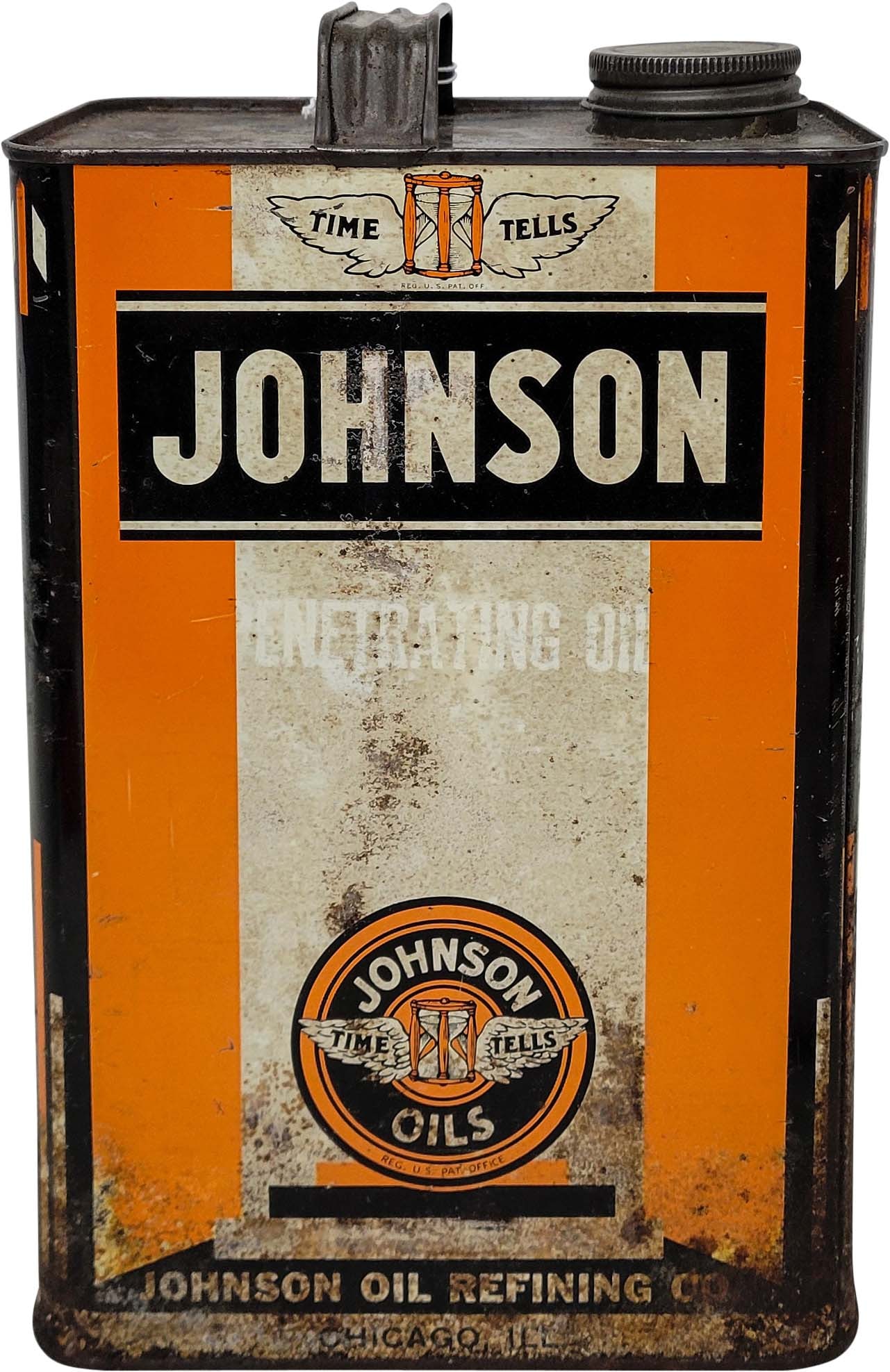 Johnson Penetrating Oil 1 Gallon Metal Can w/Logo (1 of 2)