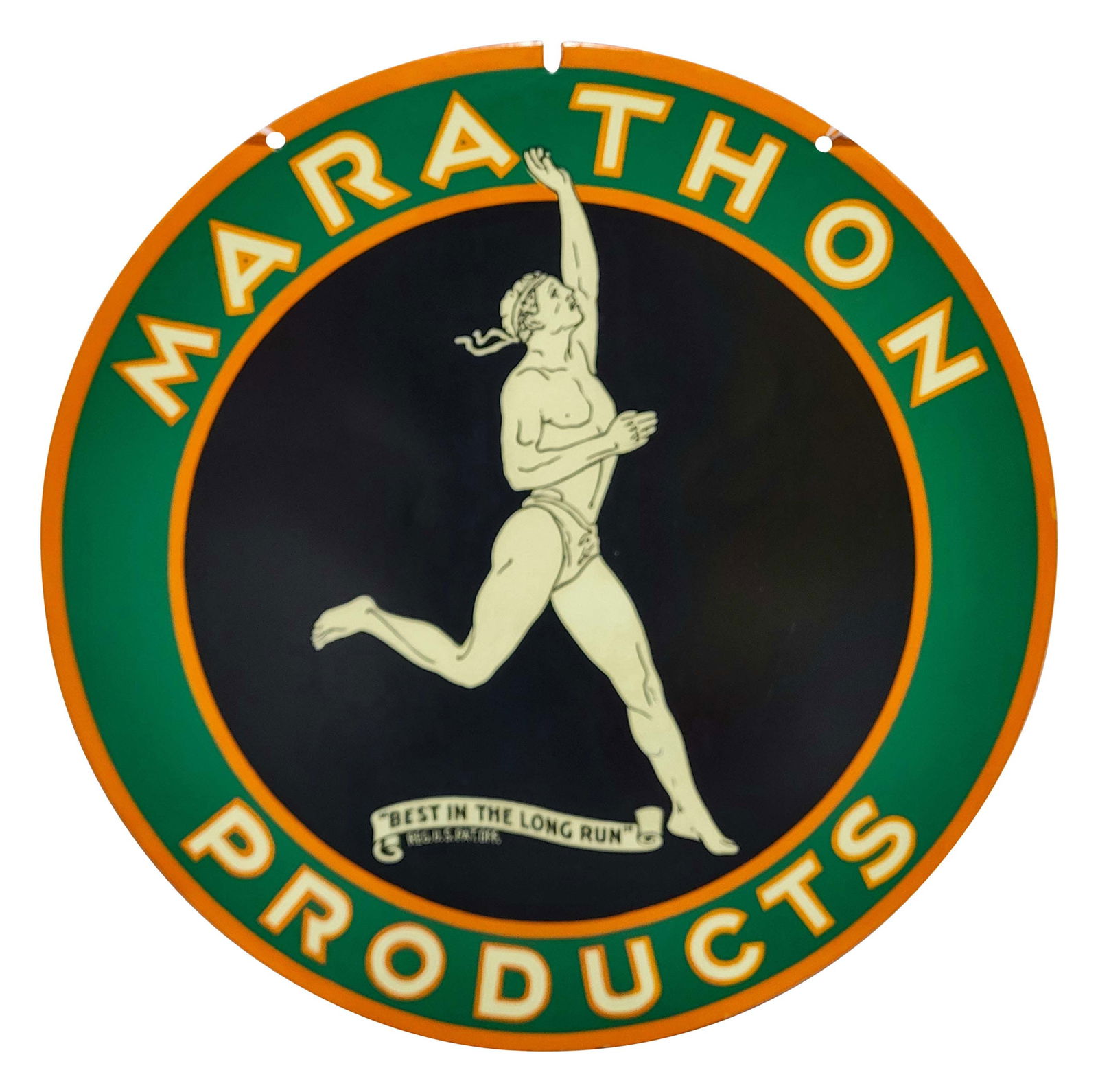 Marathon Products 30" DSP Sign w/ Running Man "Best in the Long Run" (1 of 2)