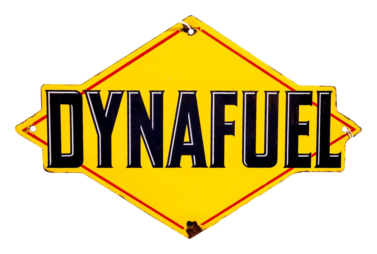 Dynafuel Porcelain Gas Pump Plate (1 of 2)