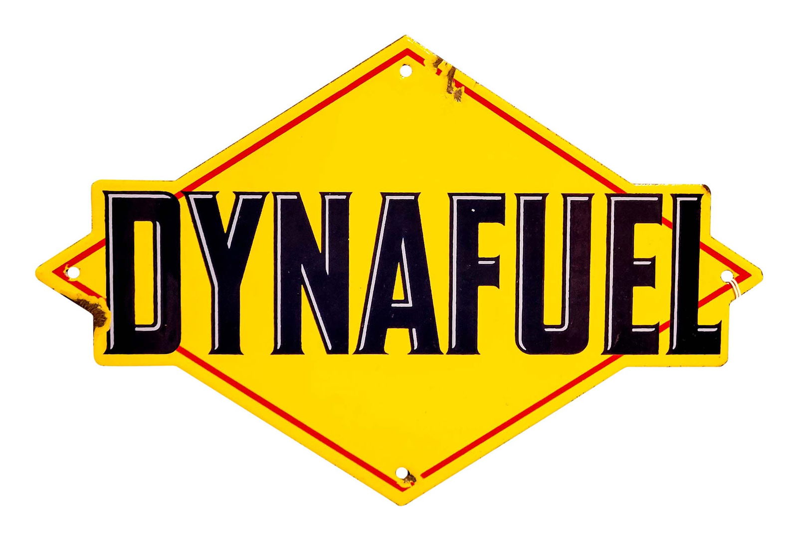 Dynafuel Porcelain Gas Pump Plate (1 of 2)