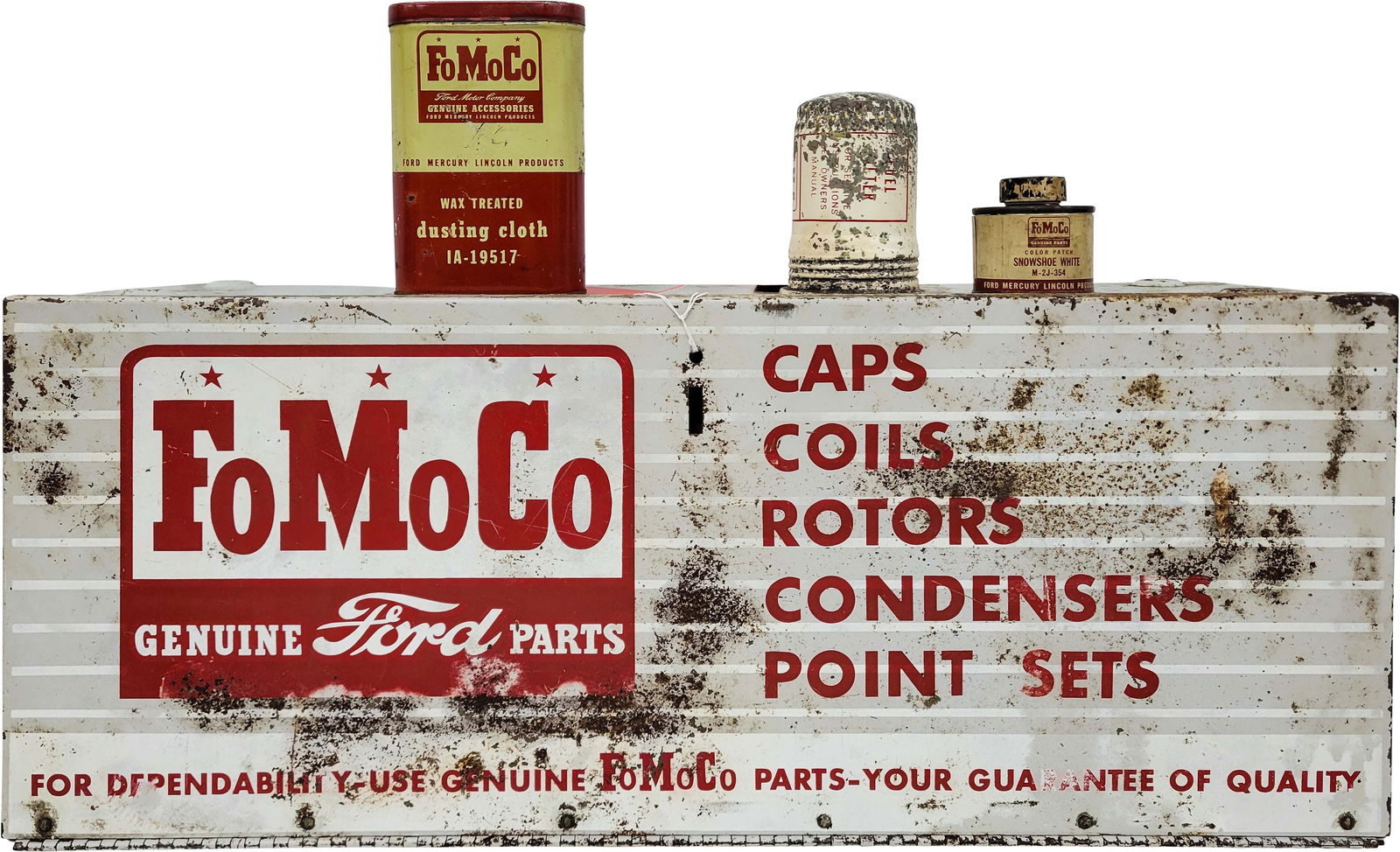 Fomoco Ford Genuine Parts Cabinet & Contents (1 of 2)