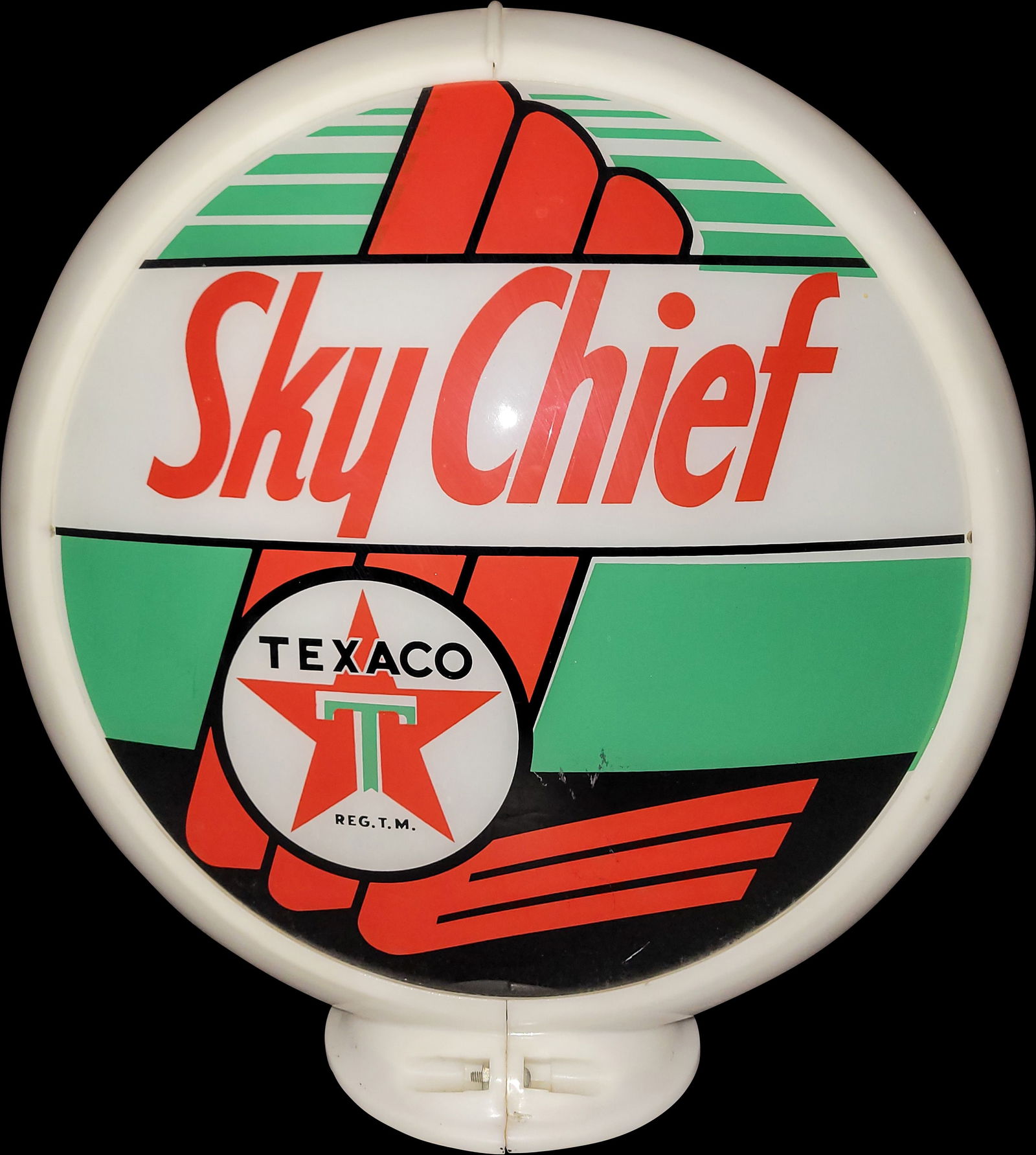Texaco Sky Chief 13.5" Complete Gas Pump Globe w/ Capco Body (1 of 2)