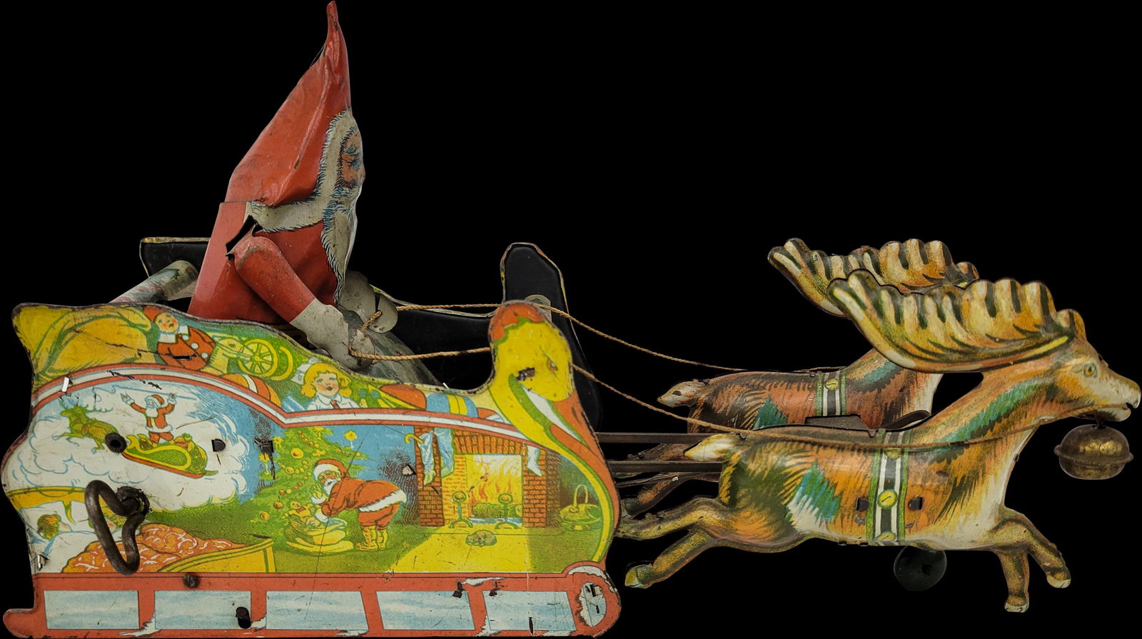 Santee Claus Tin Wind Up Toy (1 of 4)