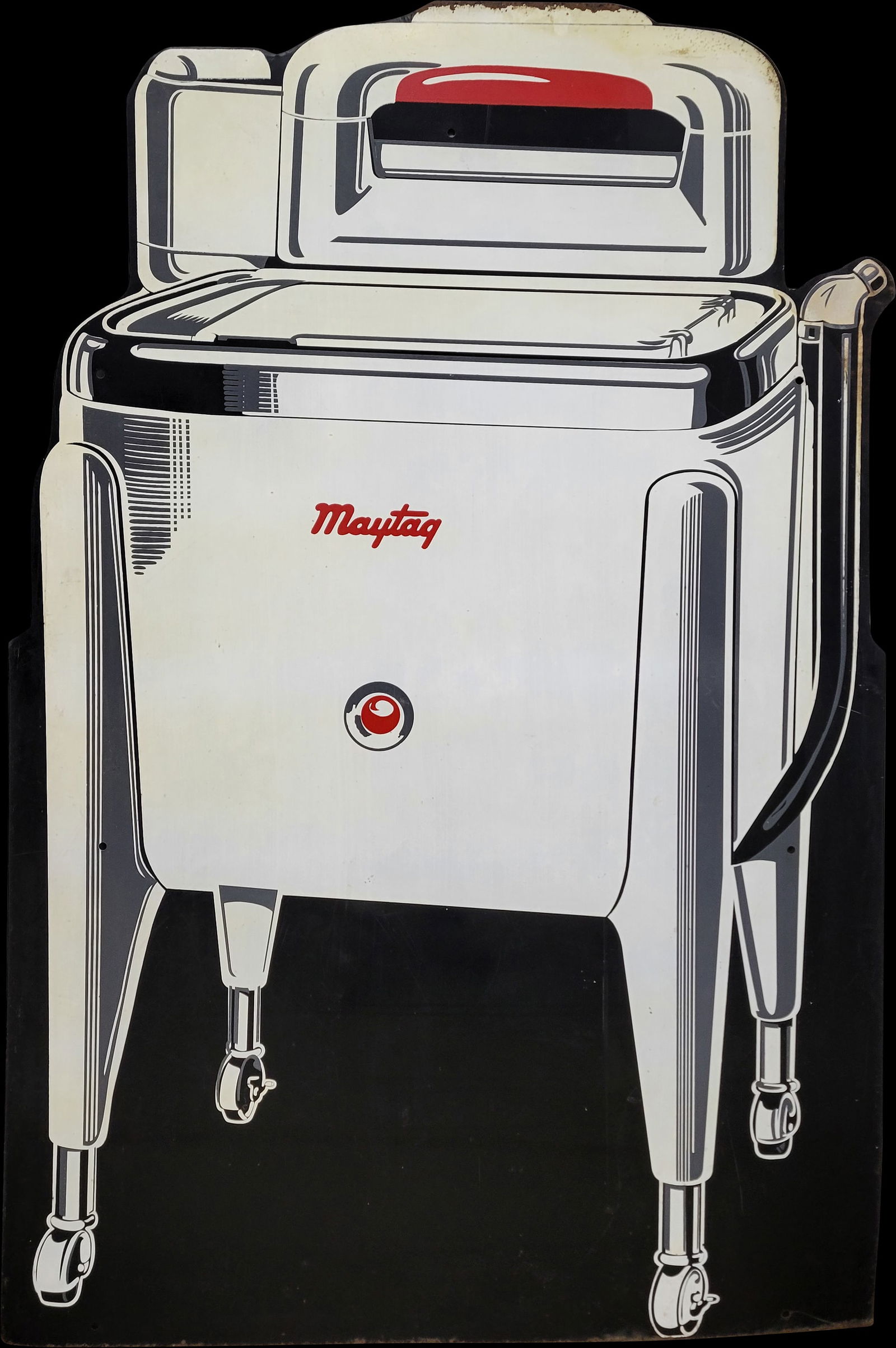 Large Maytag Single Sided Metal Sign (1 of 3)