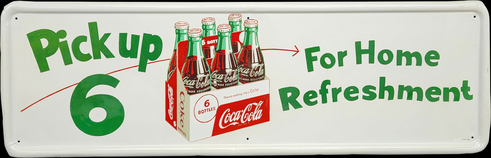 Pick Up 6 Coca Cola Six Pack Tin Sign Restored Sign (1 of 2)