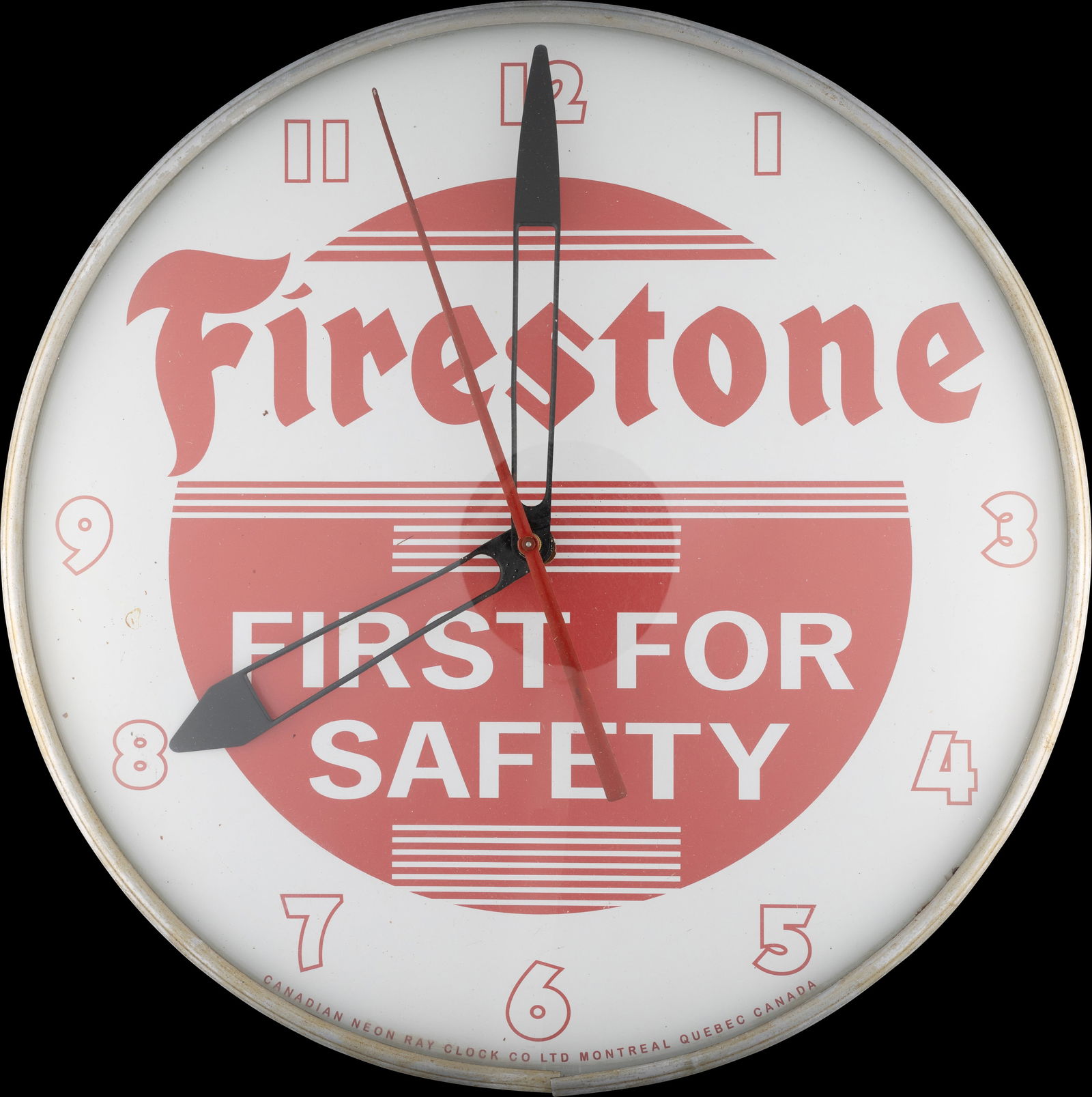 Firestone First For Safety Light Up Electric Clock (1 of 1)