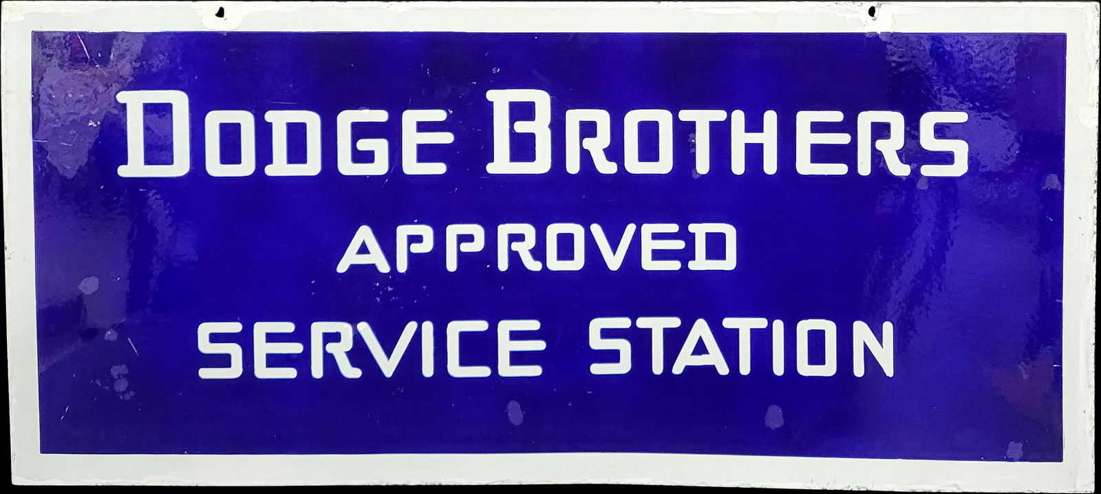 Dodge Brothers Approved Service Station Double Sided Porcelain Sign (1 of 2)