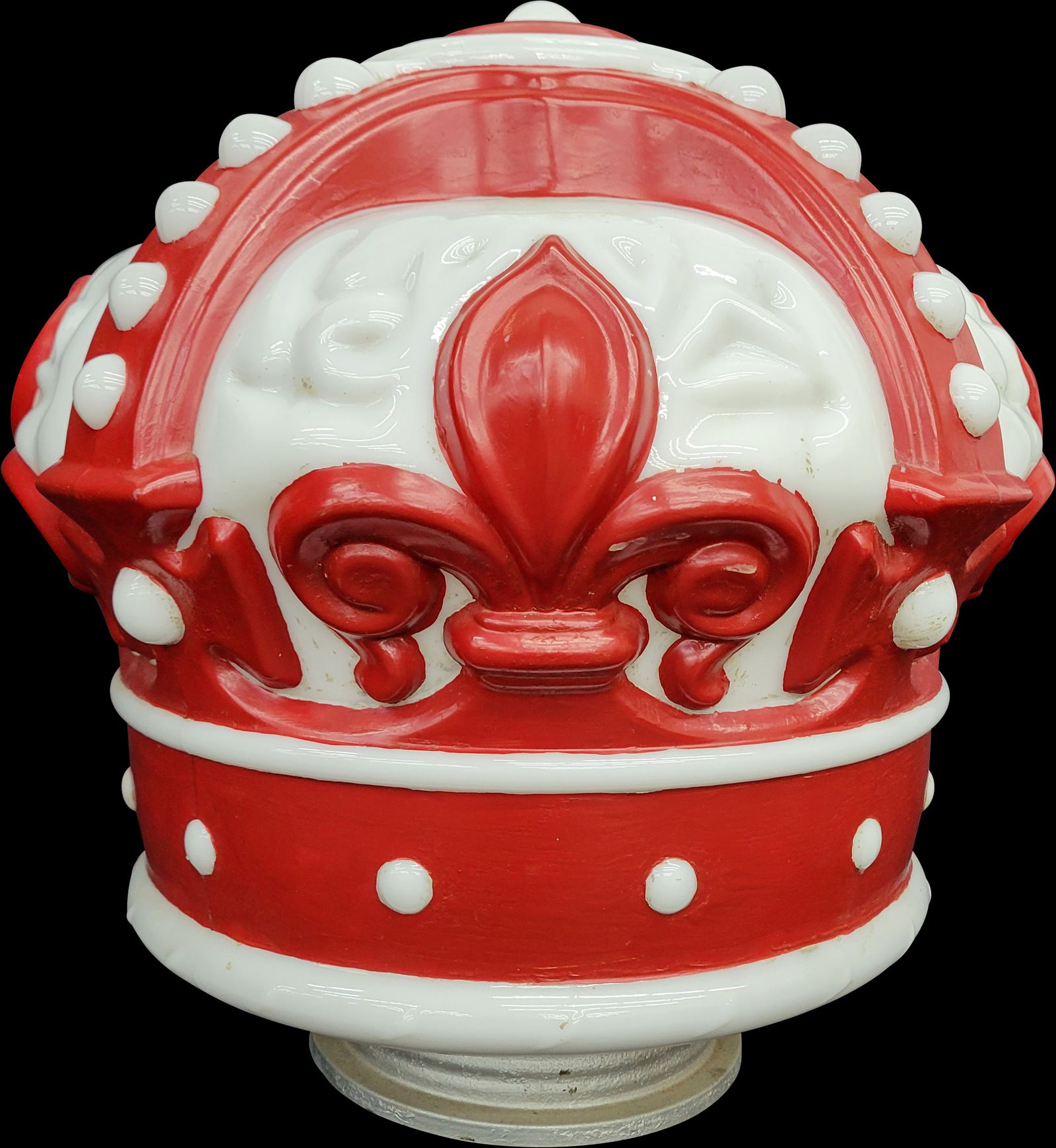 Red Crown Gasoline OPC Milk Glass Gas Pump Globe (1 of 3)