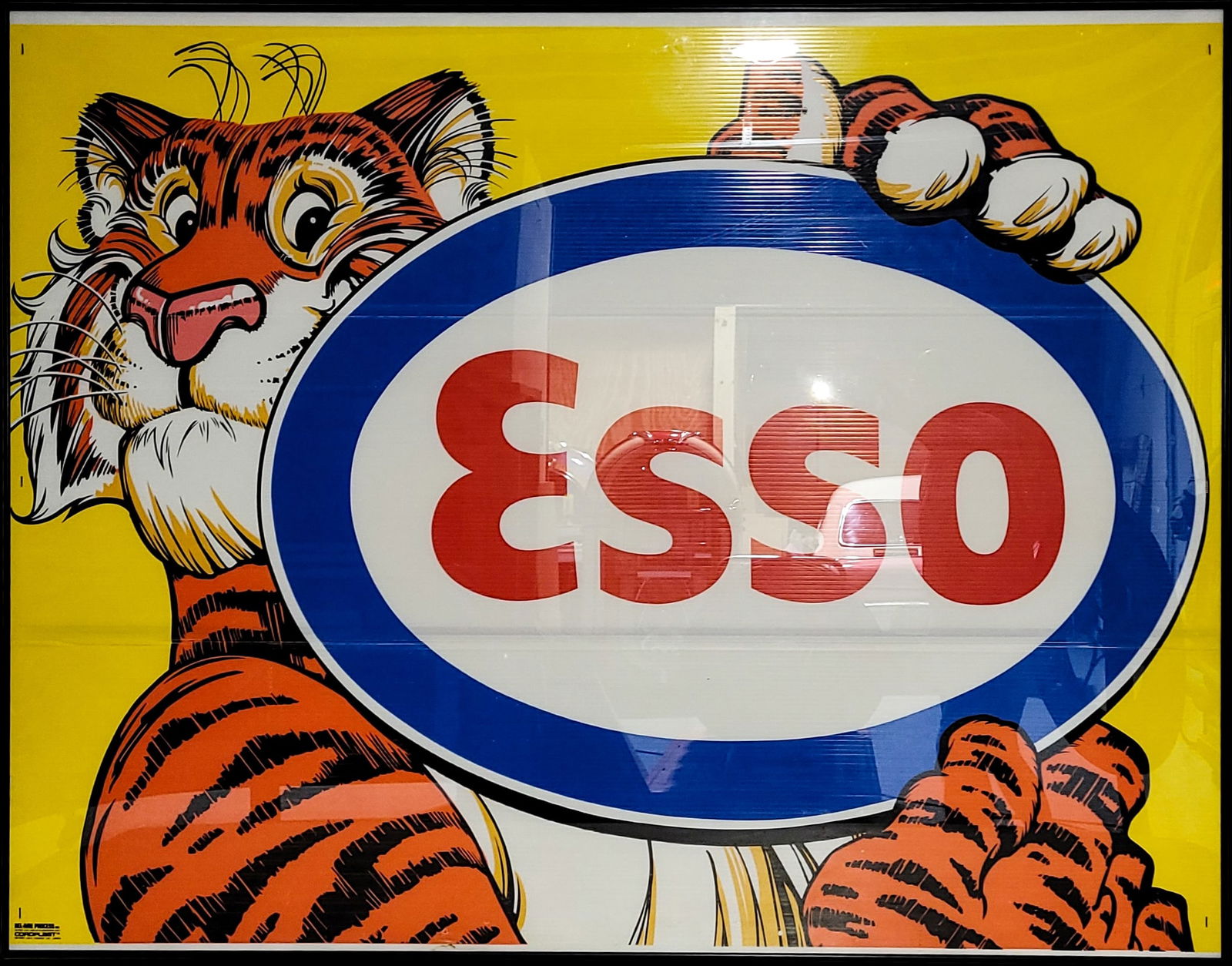 Large Esso Tiger Framed Sign (1 of 1)