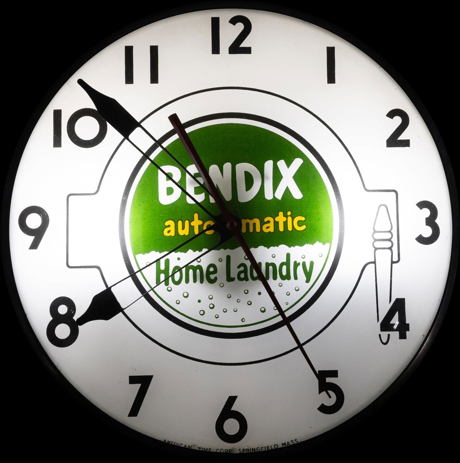 Bendix Automatic Home Laundry Light Up Electric Clock (1 of 1)