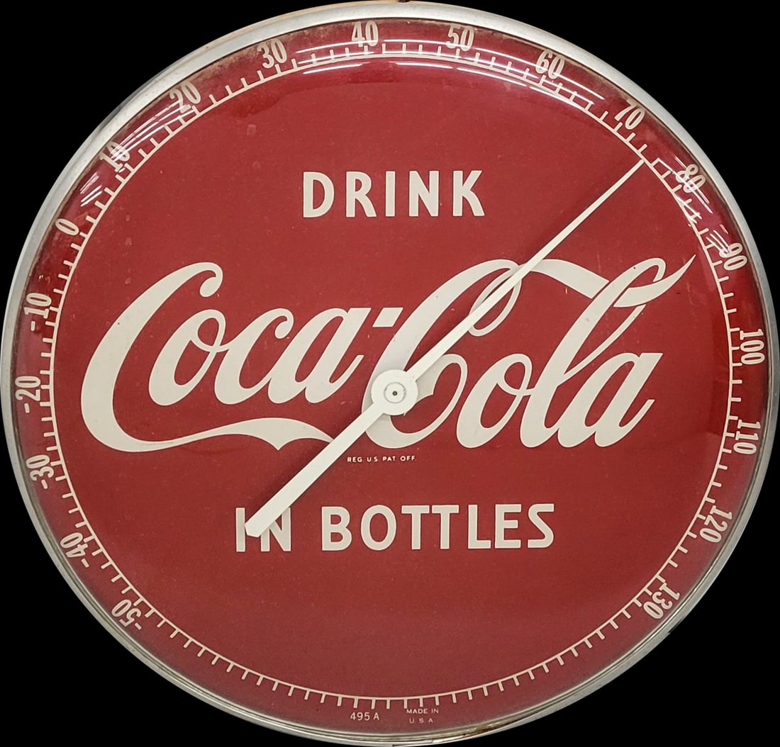 Drink Coca Cola Round Thermometer (1 of 2)
