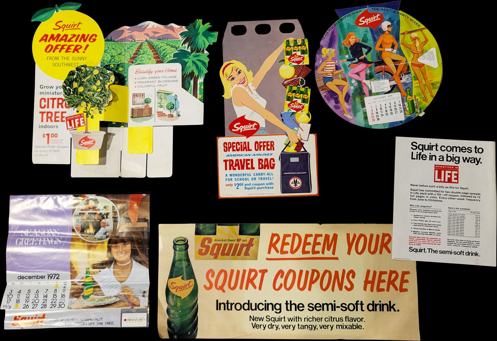 Miscellaneous Lot of Squirt Advertising (1 of 2)