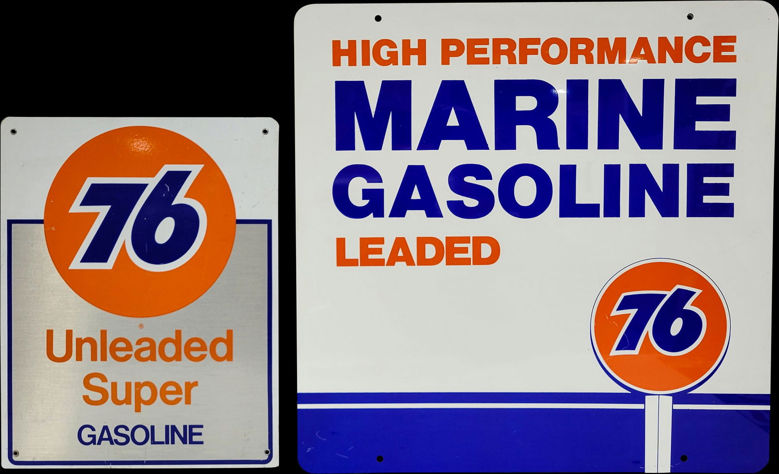 Lot of 2 Union 76 Gasoline Signs (1 of 2)